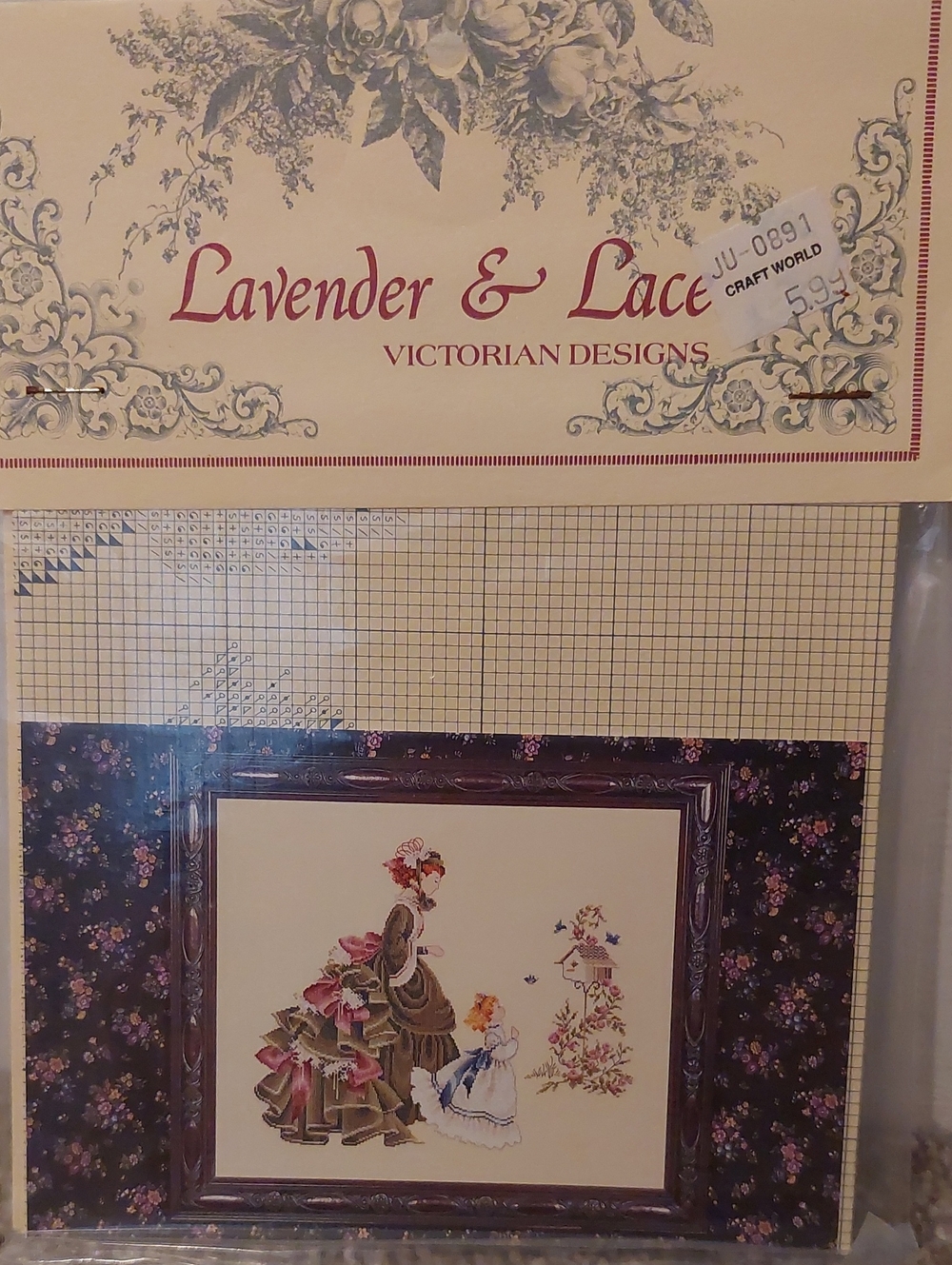 Lavender & Lace "Little Wings" Cross-Stitch Pattern